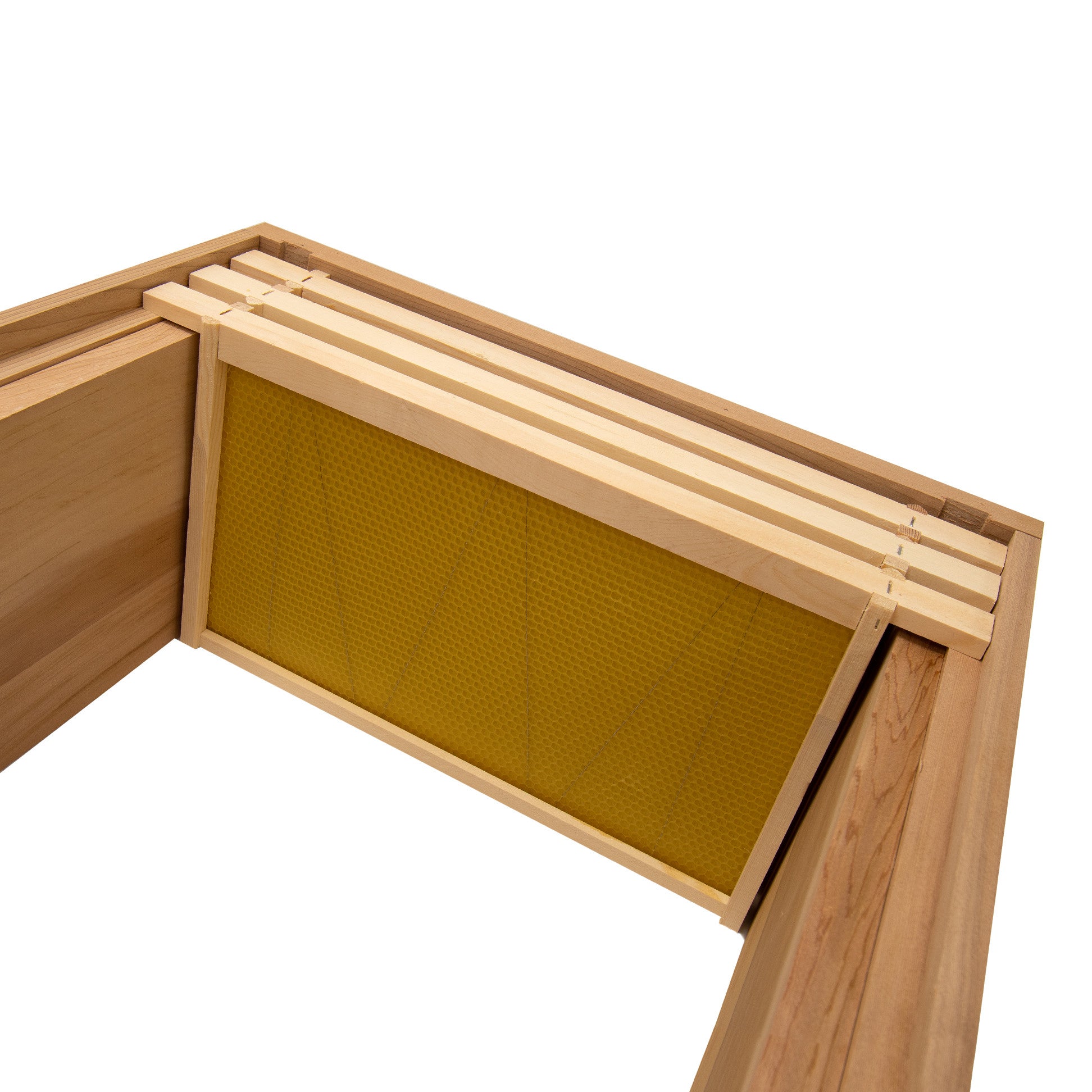 B.S National Western Cedar Brood Box with Frames & Foundation Simon