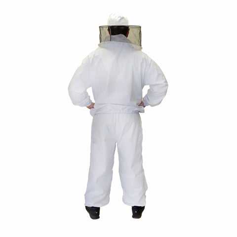 Buzz Work Wear White Round Jacket